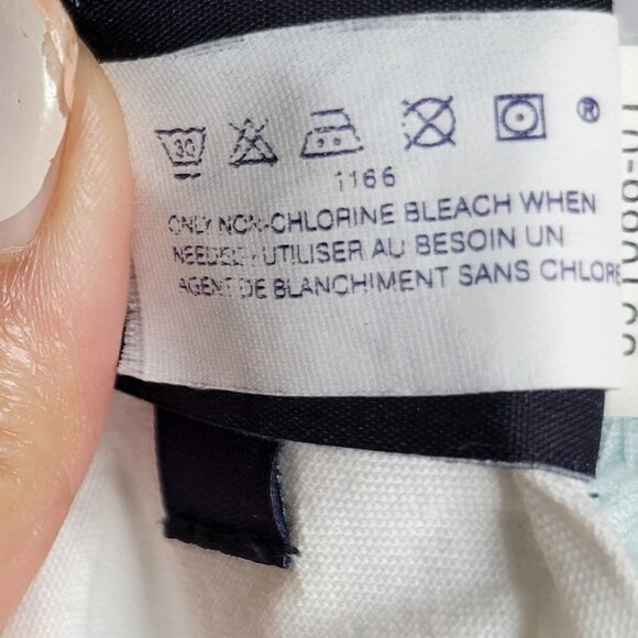 Gap Soft Girl Ice Blue Wide Leg Mid Rise Cotton Trousers Women's Size 2 - Picture 13 of 13